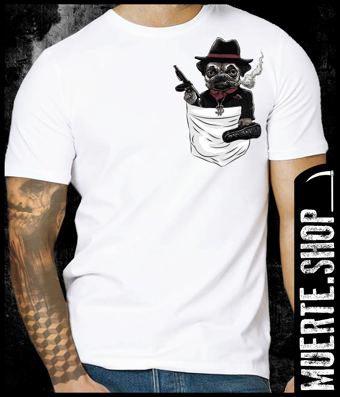 Тениска MOPS POCKET GANGSTER Тениска MOPS POCKET GANGSTER